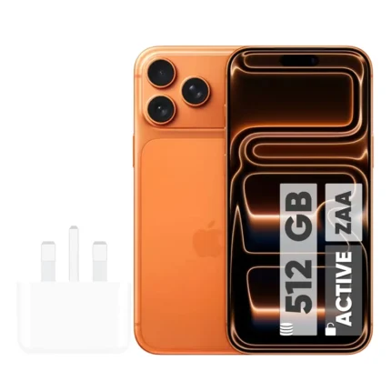 گوشی موبایل اپل مدل iPhone 17 Pro Max ZAA تک سیم کارت + eSim ظرفیت 512 گیگابایت و رم 12 گیگابایت - اکتیو - به همراه شارژر 20 وات اپل
